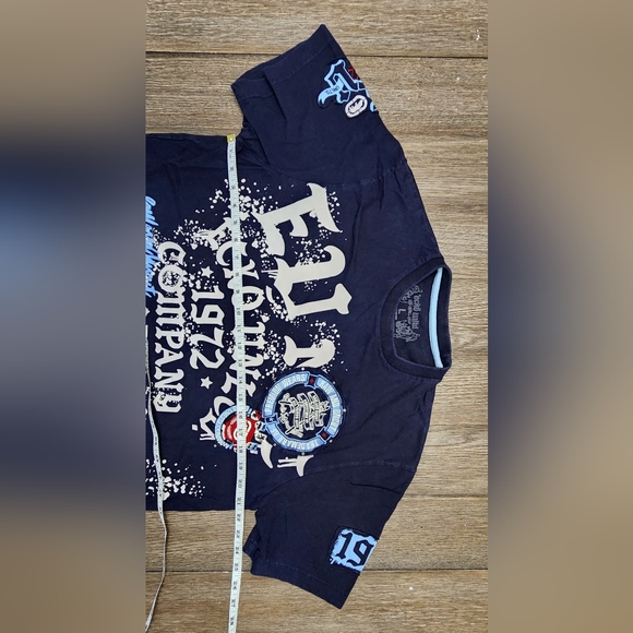 Y2k Ecko Unltd Graffiti Badge All Over Print T-Shirt Size Large Embroidered - Picture 4 of 11